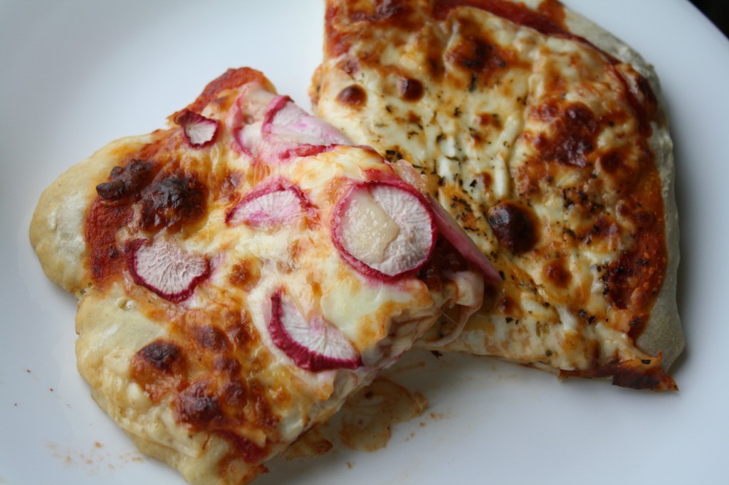 radish pizza